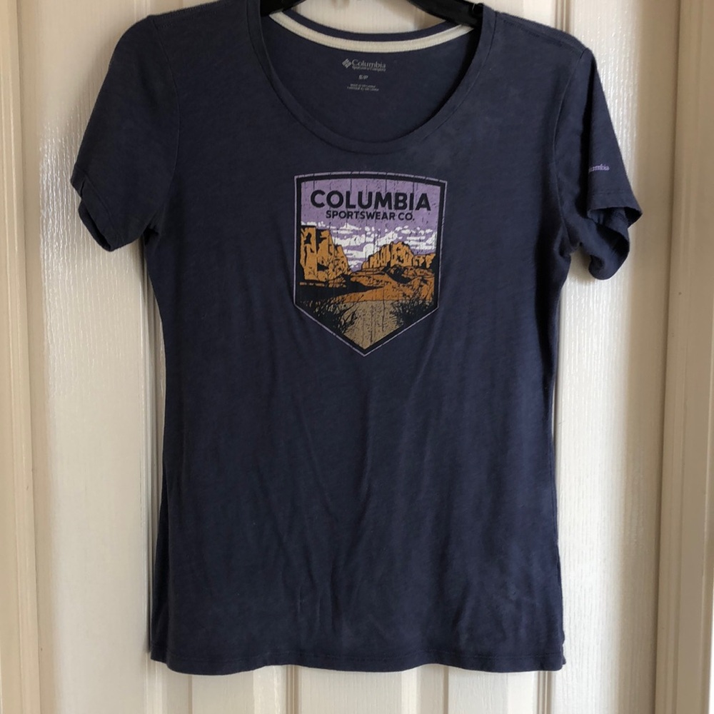 Columbia Dark Blue Adventure Tee